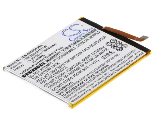 Huawei HB366481ECW helyettesítő mobiltelefon akkumulátor (Li-Polymer, 2900mAh / 11.02Wh, 3.8V) - Utángyártott