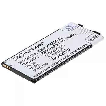   LG BL-42D1F helyettesítő mobiltelefon akkumulátor (Li-Ion, 2800mAh / 10.78Wh, 3.85V) - Utángyártott