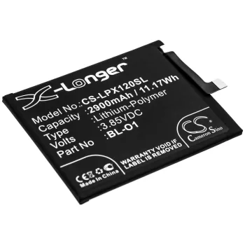   LG BL-O1 helyettesítő mobiltelefon akkumulátor (Li-Polymer, 2900mAh / 11.17Wh, 3.85V) - Utángyártott