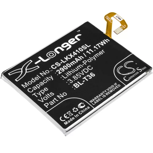 LG BL-T36 helyettesítő mobiltelefon akkumulátor (Li-Polymer, 2900mAh / 11.17Wh, 3.85V) - Utángyártott