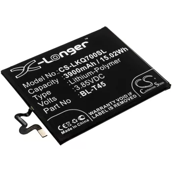   LG BL-T45 helyettesítő mobiltelefon akkumulátor (Li-Polymer, 3900mAh / 15.02Wh, 3.85V) - Utángyártott