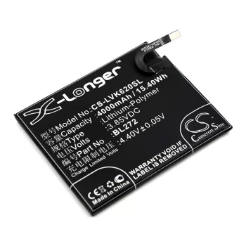   Lenovo BL272 helyettesítő mobiltelefon akkumulátor (Li-Polymer, 4000mAh / 15.4Wh, 3.85V) - Utángyártott