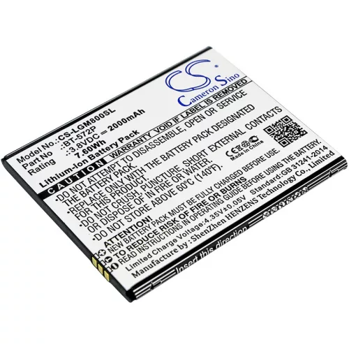 Leagoo BT-572P helyettesítő mobiltelefon akkumulátor (Li-Ion, 2000mAh / 7.6Wh, 3.8V) - Utángyártott