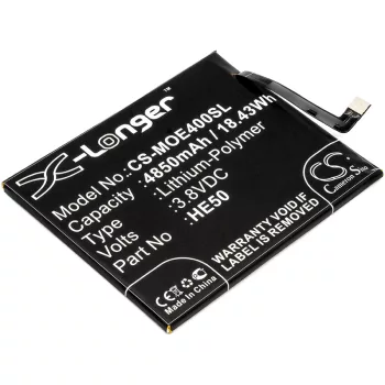   Motorola HE50 helyettesítő mobiltelefon akkumulátor (Li-Polymer, 4850mAh / 8.43Wh, 3.8V) - Utángyártott