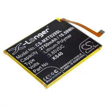   Motorola KS40 helyettesítő mobiltelefon akkumulátor (Li-Polymer, 2750mAh / 10.59Wh, 3.85V) - Utángyártott