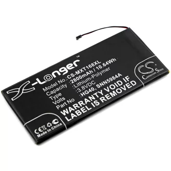   Motorola HG40 helyettesítő mobiltelefon akkumulátor (Li-Polymer, 2800mAh / 10.64Wh, 3.8V) - Utángyártott