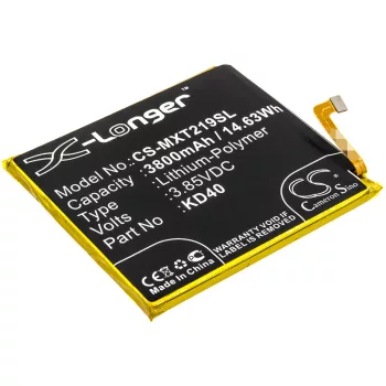   Motorola 1ICP5/66/2 helyettesítő mobiltelefon akkumulátor (Li-Polymer, 3800mAh / 14.63Wh, 3.85V) - Utángyártott