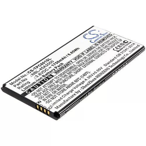 Neffos/TP-Link NBL-45A2000 helyettesítő mobiltelefon akkumulátor (Li-Ion, 1750mAh / 6.65Wh, 3.8V) - Utángyártott