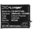 Nokia WT240 helyettesítő mobiltelefon akkumulátor (Li-Polymer, 3900mAh / 15.02Wh, 3.85V) - Utángyártott