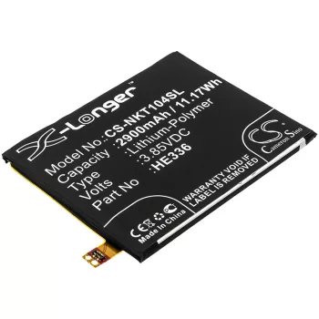   Nokia HE321 helyettesítő mobiltelefon akkumulátor (Li-Polymer, 2900mAh / 11.17Wh, 3.85V) - Utángyártott