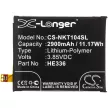 Nokia HE321 helyettesítő mobiltelefon akkumulátor (Li-Polymer, 2900mAh / 11.17Wh, 3.85V) - Utángyártott