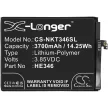 Nokia HE346 helyettesítő mobiltelefon akkumulátor (Li-Polymer, 3700mAh / 14.25Wh, 3.85V) - Utángyártott
