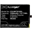 Nokia HE363 helyettesítő mobiltelefon akkumulátor (Li-Polymer, 3300mAh / 12.71Wh, 3.85V) - Utángyártott