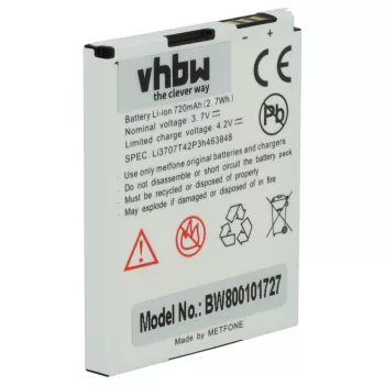   ZTE Li3707T42P3h463848 helyettesítő mobiltelefon akkumulátor (Li-Ion, 600mAh / 2.22Wh, 3.7V) - Utángyártott