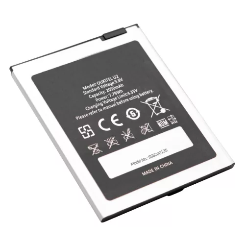 Oukitel U2 készülékhez mobiltelefon akkumulátor (Li-Ion, 2050mAh / 7.79Wh, 3.8V) - Utángyártott