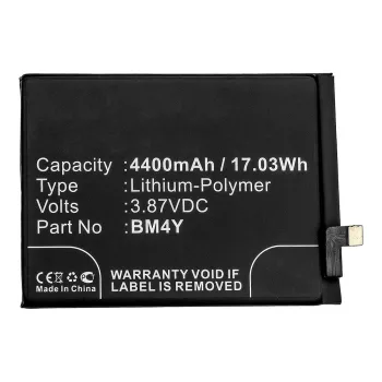   Xiaomi BM4Y helyettesítő mobiltelefon akkumulátor (Li-Polymer) - Utángyártott