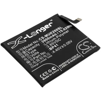   Redmi BP41 helyettesítő mobiltelefon akkumulátor (Li-Polymer, 3900mAh / 15.02Wh, 3.85V) - Utángyártott