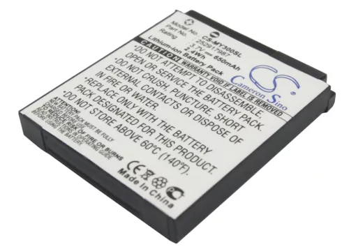 Sagem 252917987 helyettesítő mobiltelefon akkumulátor (Li-Ion, 650mAh / 2.41Wh, 3.7V) - Utángyártott