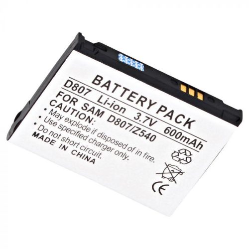 Samsung BST4048BES/STD helyettesítő mobiltelefon akkumulátor (Li-Ion, 600mAh / 2.22Wh, 3.7V) - Utángyártott