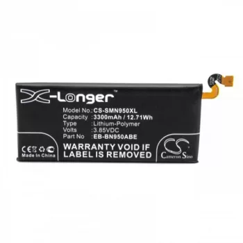   Samsung EB-BN950ABE helyettesítő mobiltelefon akkumulátor (Li-Polymer, 3300mAh / 12.71Wh, 3.85V) - Utángyártott