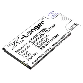   Samsung EB-BJ710CBA helyettesítő mobiltelefon akkumulátor (Li-Ion, 3300mAh / 12.71Wh, 3.85V) - Utángyártott