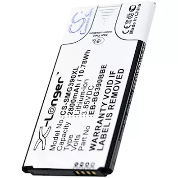   Samsung EB-BG390BBE helyettesítő mobiltelefon akkumulátor (Li-Polymer, 2800mAh / 10.78Wh, 3.8V) - Utángyártott