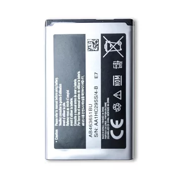   Samsung AB463651BA helyettesítő mobiltelefon akkumulátor (Li-Ion, 700mAh / 2.59Wh, 3.7V) - Utángyártott
