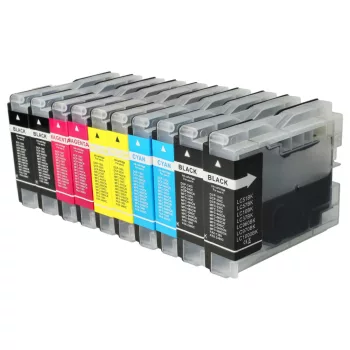   Brother LC-970M, LC-970Y helyettesítő tinta patronok (Cián / Fekete / Magenta / Sárga) - Utángyártott