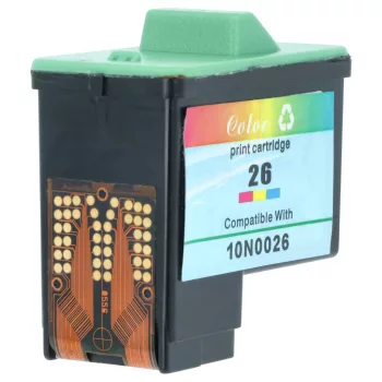   Lexmark 10N0026, 10N0227, 26, 27 helyettesítő tinta patron (Cián / Magenta / Sárga) - Utángyártott