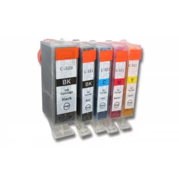   Canon PGI-520BK helyettesítő tinta patron (Cián / Fekete / Magenta / Sárga) - Utángyártott