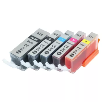   Canon PGI-520BK helyettesítő tinta patron (Cián / Fekete / Magenta / Sárga) - Utángyártott