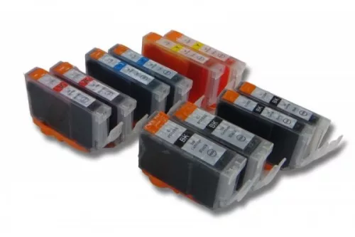 Canon Pixma MP970 készülékhez 10 db tintapatron (Cián / Fekete / Fekete / Fehér / Magenta / Sárga) - Utángyártott