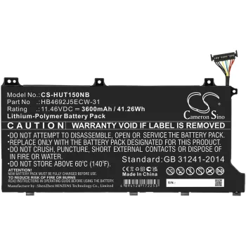   Honor MagicBook VLT-W60A készülékhez laptop akkumulátor (Li-Polymer, 11.46V, 3600mAh / 41.26Wh) - Utángyártott