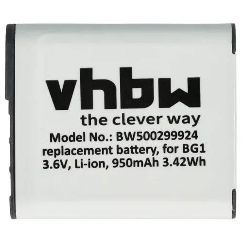 Sony NP-BG1, NP-FG1 helyettesítő fényképezőgép akkumulátor (Li-Ion, 3.6V, 950mAh / 3.42Wh) - Utángyártott