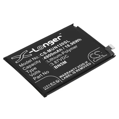 Xiaomi Redmi Note 12 4G NFC készülékhez mobiltelefon akkumulátor (Li-Polymer, 3.87V, 4900mAh / 18.96Wh) - Utángyártott