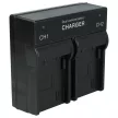 Canon Batteriegriff BG-E7 készülékhez dual töltő szett (8.4V, 0.9 A) - Utángyártott