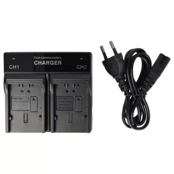   Panasonic Lumix DMC-TZ5, DMC-TZ50 készülékekhez dual töltő szett (8.4V, 0.9 A) - Utángyártott