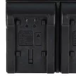 Panasonic VW-VBL090EK, VW-VBT190, VW-VBT380 készülékekhez dual töltő szett (8.4V, 0.9 A) - Utángyártott