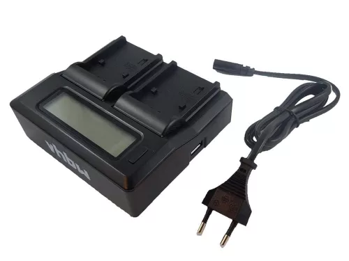 Sony Cybershot Smartshot ILCE-QX1 készülékhez dual töltő szett LCD kijelzővel (16.8V, 1.5 A) - Utángyártott