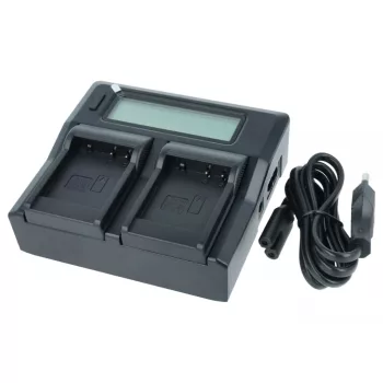   Panasonic Lumix DMC-TZ96D készülékhez dual töltő szett LCD kijelzővel (16.8V, 1.5 A) - Utángyártott