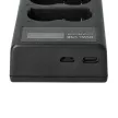 Canon PowerShot Pro 90 IS készülékhez dupla töltőállomás LCD kijelzővel (8.4V, 0.5 A) - Utángyártott