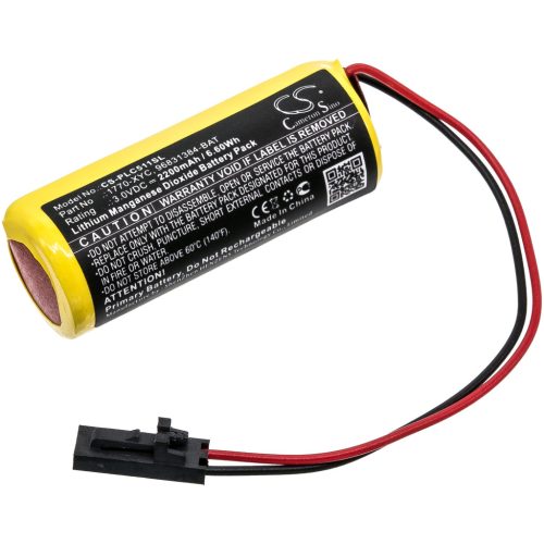 Allen Bradley 96831384-BAT helyettesítő akkumulátor (Li-MnO2, 3V, 2200mAh / 6.6Wh) - Utángyártott