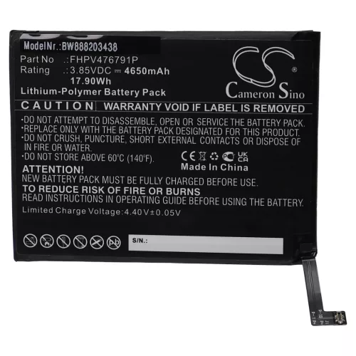 Wiko View 4 készülékhez mobiltelefon akkumulátor (Li-Polymer, 3.85V, 4650mAh / 17.9Wh) - Utángyártott
