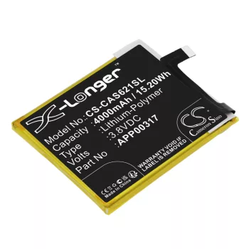   CAT / Caterpillar APP00317 helyettesítő mobiltelefon akkumulátor (Li-Polymer, 3.8V, 4000mAh / 15.2Wh) - Utángyártott