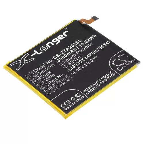 ZTE LI3939T44P8H756547 helyettesítő mobiltelefon akkumulátor (Li-Polymer, 3.85V, 3900mAh / 15.02Wh) - Utángyártott
