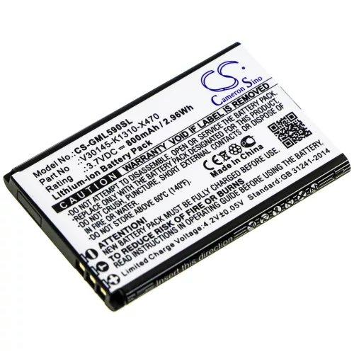Saiet Single készülékhez mobiltelefon akkumulátor (Li-Ion, 3.7V, 800mAh / 2.96Wh) - Utángyártott