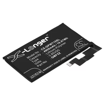   Google GMF5Z helyettesítő mobiltelefon akkumulátor (Li-Polymer, 3.85V, 4900mAh / 18.87Wh) - Utángyártott