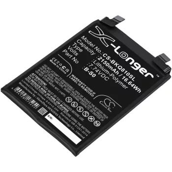   iQOO B-S0 helyettesítő mobiltelefon akkumulátor (Li-Polymer, 7.74V, 2150mAh / 16.64Wh) - Utángyártott
