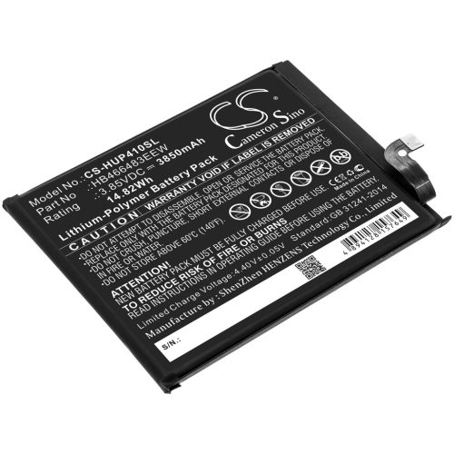 Huawei HB466483EEW helyettesítő mobiltelefon akkumulátor (Li-Polymer, 3.85V, 3850mAh / 14.82Wh) - Utángyártott