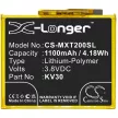 Motorola SB18C40007 helyettesítő mobiltelefon akkumulátor (Li-Polymer, 3.8V, 1100mAh / 4.18Wh) - Utángyártott